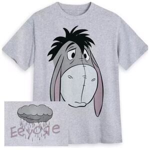 Disney Parks Eeyore Double Sided T Shirt Winnie The Pooh Rain Cloud Sad Size L